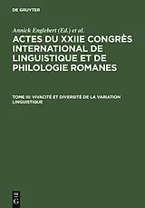 E-Book (pdf) Vivacité et diversité de la variation linguistique von 