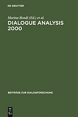 eBook (pdf) Dialogue Analysis 2000 de 