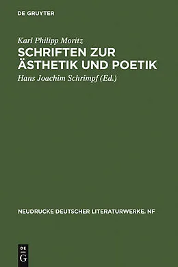 PDF Schriften zur Ästhetik und Poetik von Karl Philipp Moritz