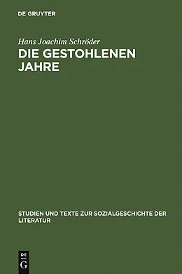 E-Book (pdf) Die gestohlenen Jahre von Hans Joachim Schröder