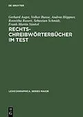 E-Book (pdf) Rechtschreibwörterbücher im Test von Gerhard Augst, Volker Bunse, Andrea Höppner