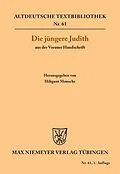 PDF Die jüngere Judith aus der Vorauer Handschrift von