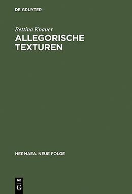 E-Book (pdf) Allegorische Texturen von Bettina Knauer