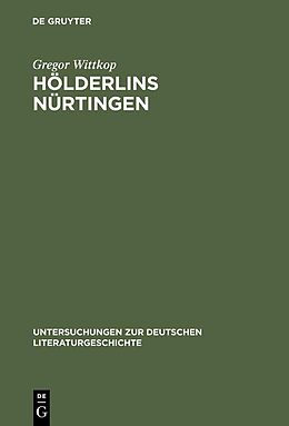 E-Book (pdf) Hölderlins Nürtingen von Gregor Wittkop