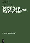 PDF Germanistik und Kunstwissenschaften im "Dritten Reich" von