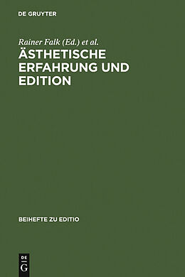 E-Book (pdf) Ästhetische Erfahrung und Edition von 