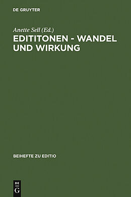 E-Book (pdf) Edititonen - Wandel und Wirkung von 