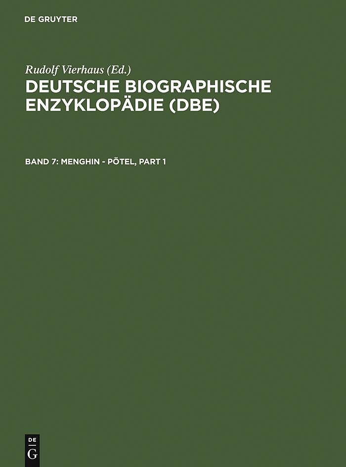 Deutsche Biographische Enzyklopädie (DBE) / Menghin - Pötel