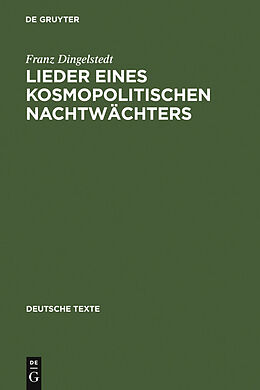 E-Book (pdf) Lieder eines kosmopolitischen Nachtwächters von Franz Dingelstedt