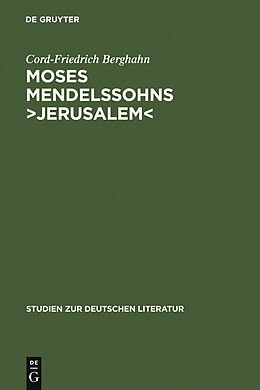 E-Book (pdf) Moses Mendelssohns Jerusalem von Cord-Friedrich Berghahn