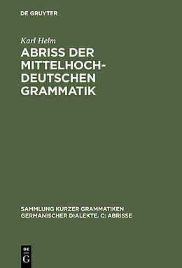 E-Book (pdf) Abriß der mittelhochdeutschen Grammatik von Karl Helm