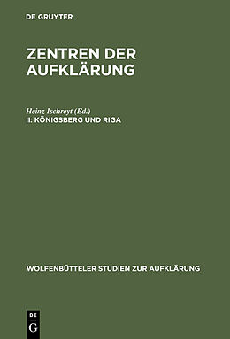 E-Book (pdf) Zentren der Aufklärung / Königsberg und Riga von 