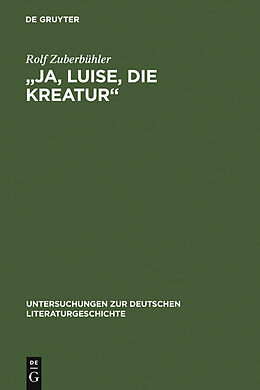 E-Book (pdf) &quot;Ja, Luise, die Kreatur&quot; von Rolf Zuberbühler