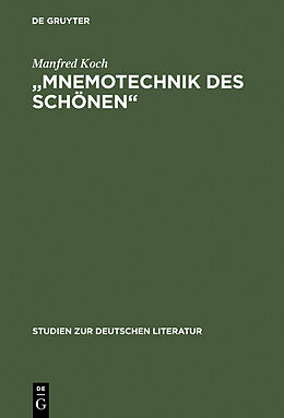 E-Book (pdf) &quot;Mnemotechnik des Schönen&quot; von Manfred Koch