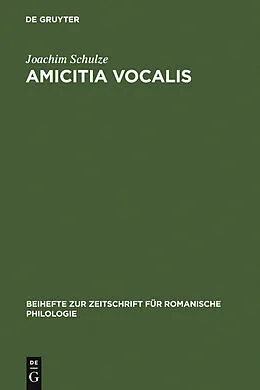 PDF Amicitia vocalis von Joachim Schulze