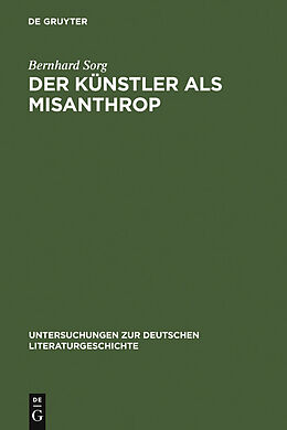 E-Book (pdf) Der Künstler als Misanthrop von Bernhard Sorg