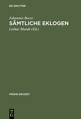E-Book (pdf) Sämtliche Eklogen von Johannes Bocer
