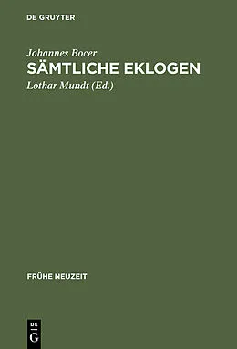 E-Book (pdf) Sämtliche Eklogen von Johannes Bocer
