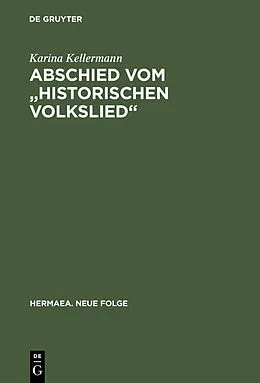 E-Book (pdf) Abschied vom "historischen Volkslied" von Karina Kellermann