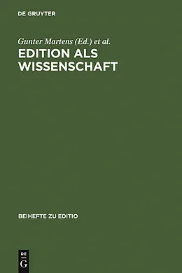 E-Book (pdf) Edition als Wissenschaft von 