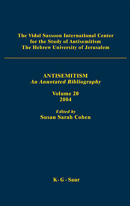E-Book (pdf) Antisemitism Volume 20/2004 von Robert S. Wistrich