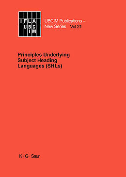 eBook (pdf) Principles Underlying Subject Heading Languages (SHLs) de 