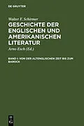 PDF Von der altenglischen Zeit bis zum Barock von Walter F. Schirmer