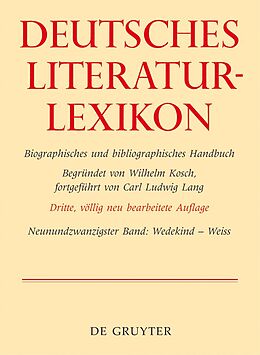 E-Book (pdf) Deutsches Literatur-Lexikon / Wedekind - Weiss von Wilhelm Kosch