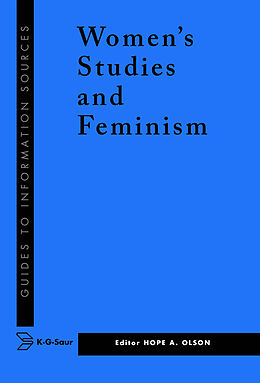 eBook (pdf) Information Sources in Women's Studies and Feminism de 