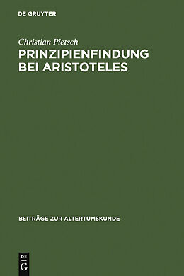 E-Book (pdf) Prinzipienfindung bei Aristoteles von Christian Pietsch