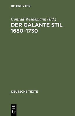 E-Book (pdf) Der galante Stil 16801730 von 