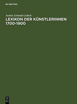 E-Book (pdf) Lexikon der Künstlerinnen 1700-1900 von Jochen Schmidt-Liebich