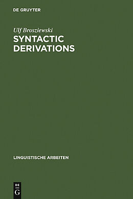 eBook (pdf) Syntactic Derivations de Ulf Brosziewski