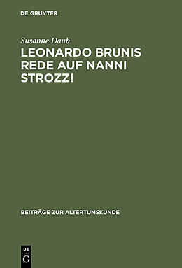 E-Book (pdf) Leonardo Brunis Rede auf Nanni Strozzi von Susanne Daub