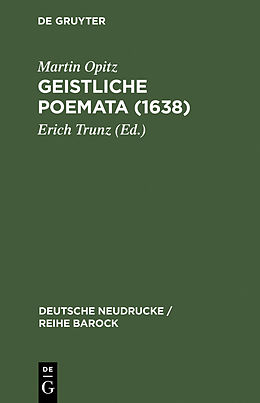 E-Book (pdf) Geistliche Poemata (1638) von Martin Opitz