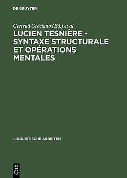 eBook (pdf) Lucien Tesnière - Syntaxe structurale et opérations mentales de 
