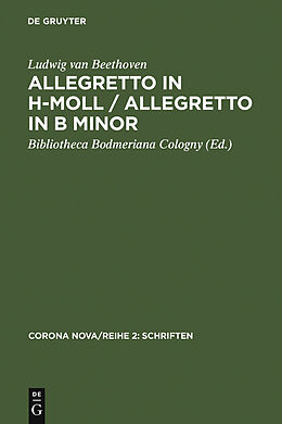 E-Book (pdf) Allegretto in h-Moll / Allegretto in B minor von Ludwig van Beethoven