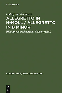 E-Book (pdf) Allegretto in h-Moll / Allegretto in B minor von Ludwig van Beethoven