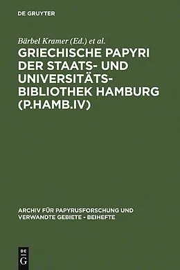 PDF Griechische Papyri der Staats- und Universitätsbibliothek Hamburg (P.Hamb.IV) von 