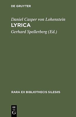 E-Book (pdf) Lyrica von Daniel Casper von Lohenstein