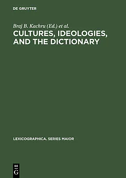 PDF Cultures, Ideologies, and the Dictionary von 