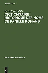 PDF Dictionnaire historique des noms de famille romans von 