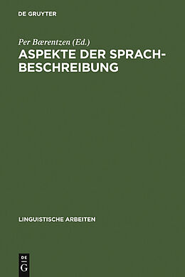 E-Book (pdf) Aspekte der Sprachbeschreibung von 