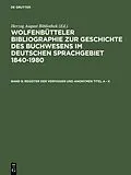 E-Book (pdf) Register der Verfasser und anonymen Titel A - K von 