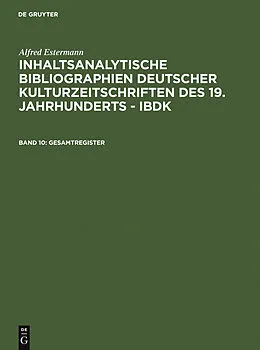 E-Book (pdf) Gesamtregister von Alfred Estermann
