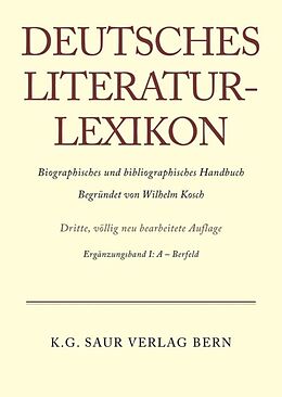 E-Book (pdf) Deutsches Literatur-Lexikon / A - Bernfeld von 