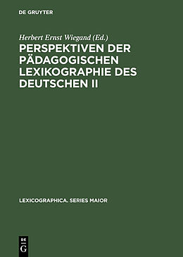 E-Book (pdf) Perspektiven der pädagogischen Lexikographie des Deutschen II von 