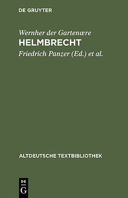 E-Book (pdf) Helmbrecht von Wernher der Gartenære
