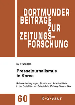 E-Book (pdf) Pressejournalismus in Korea von Su-Kyung Han
