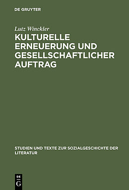 E-Book (pdf) Kulturelle Erneuerung und gesellschaftlicher Auftrag von Lutz Winckler